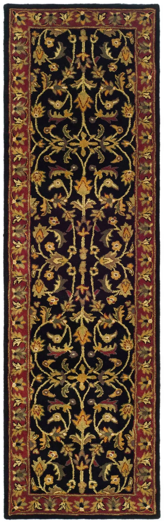 Safavieh Heritage HG953A 2&3x22 x 20&0x22 Runner Black, Red Area Rug