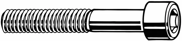 Fabory B07001.025.0075 Shcs - steel, 1/4x22-20X3/4