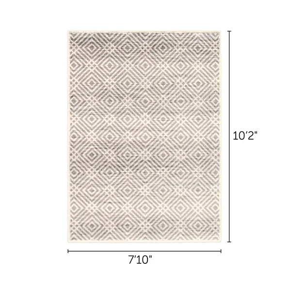 South Shore Avilla Aged Diamonds Area Rug - Blue - 8' x 10'
