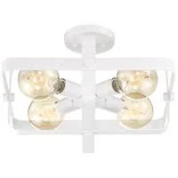 Nuvo Lighting-60/6724-Prana - 4 Light Flush Mount White Finish