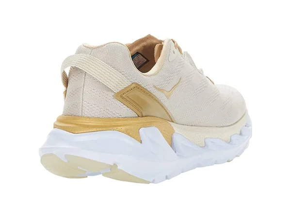 Hoka Women's Elevon 2 Road Running Shoes in Almond Milk/White - Size 5