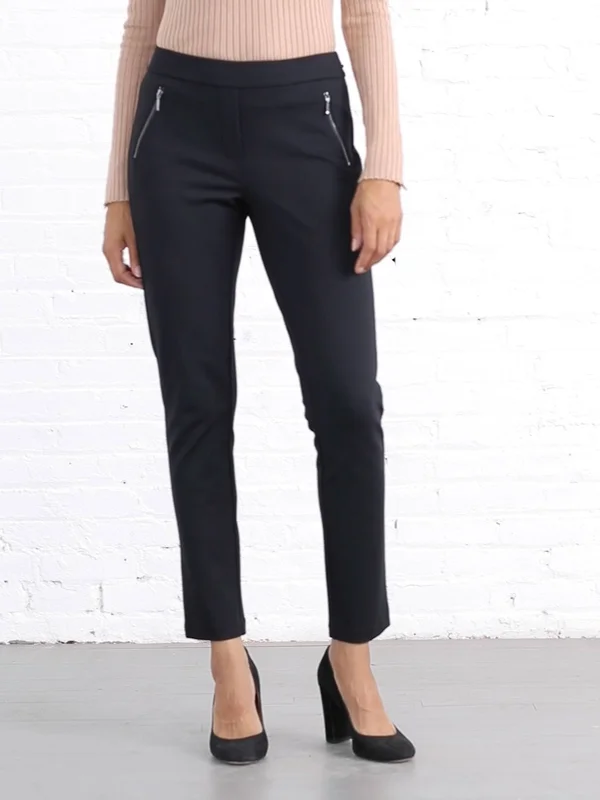 J.Mclaughlin Women's Ross Pants Black Solid, Size 14