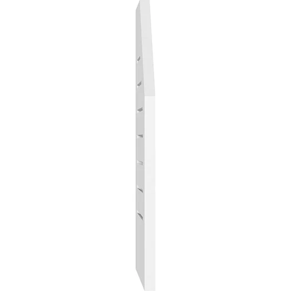 Ekena Millwork GVPOL24X2401SF 24x22W x 24x22H Octagonal Surface Mount PVC Gable Vent: Functional - w/ 3-1/2x22W x 1x22P Standard