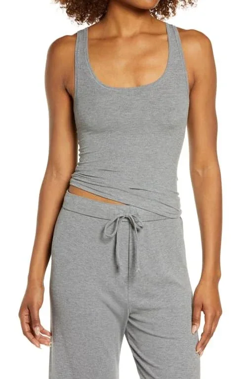 Women's SKIMS Soft Lounge Tank, Size Medium - Grey