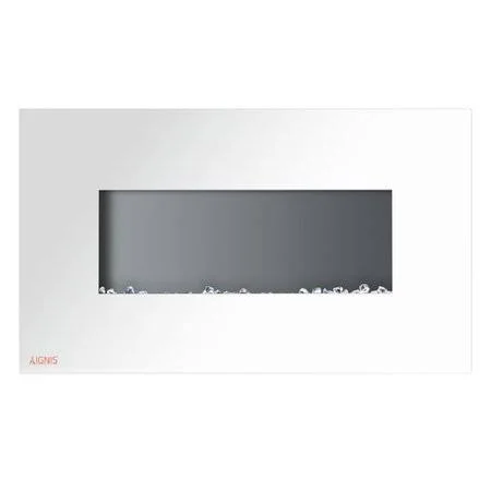 Ignis Products Royal Wall Mounted Electric Fireplace, White