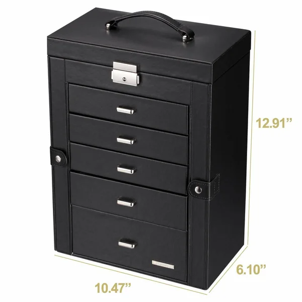 Homde 2 in 1 Huge Jewelry Box/organizer/case with Small Travel Case - Gift for or